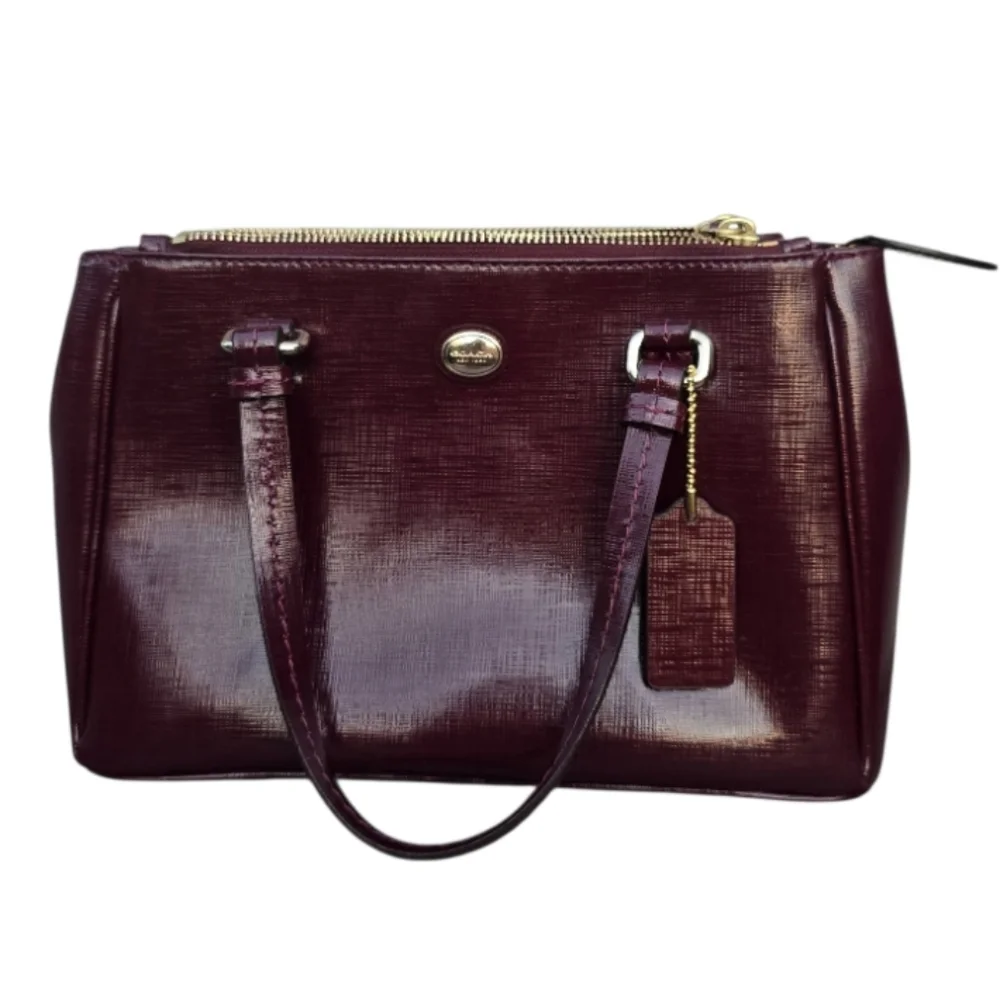 COACH F32829 Peyton Leather Mini Carryall Satchel